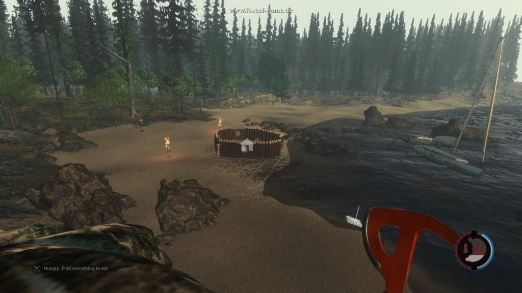 The Forest - Meine kleine Festung. Fürchtet euch. Tolle übersichtliche Lage übrigens.